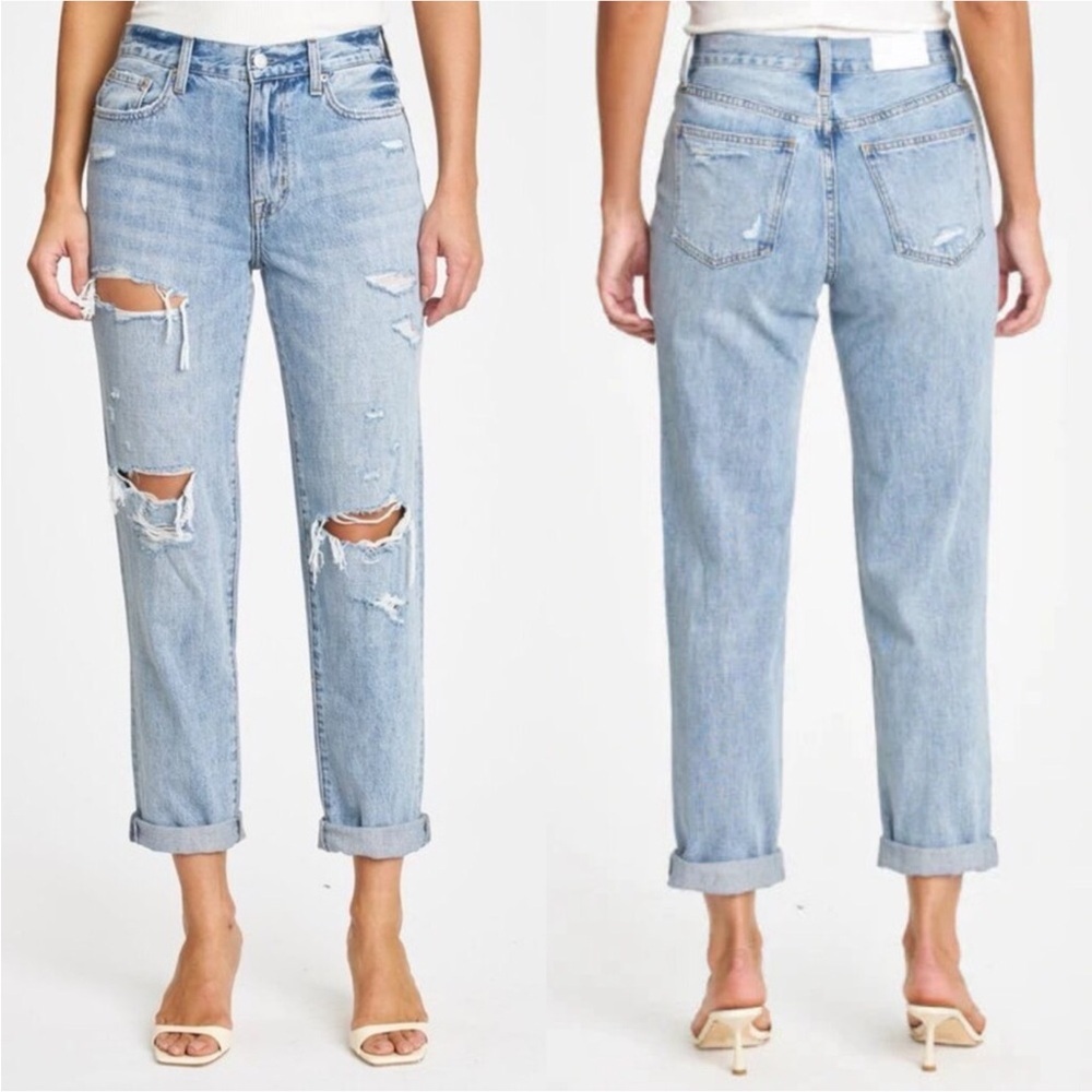 Pistola Women 26 Wink Distressed High Rise Presley Relaxed Roller Jeans